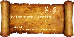 Holczinger Gizella névjegykártya